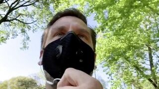 Hot - Hans Berlin Jerking His Uncut Meat Outdoors