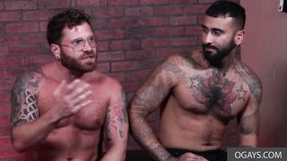An interview and some hot gay action