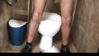 Hung Latinos Threesome Toilet Fuck