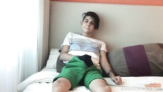 Latin Twink Merli Stroking His Cock