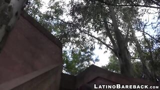 Young Latino impaled raw and deep on big hard twink dick