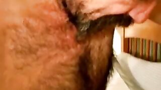 Masculine blue collar getting facialized