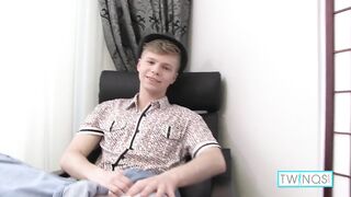 Beefy Blonde James T Masturbates While Fingering His Butt!