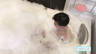 Hot Brunette Twink Xander H Fingers His Butt On The Shower!