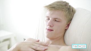 Skinny Blonde Timothee P Masturbates And Fingers His Butt!