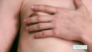 Horny Cute Brunette Ethan O Jerks Off His Big Cock And Cums!