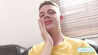 Beefy Blonde Leon N Rubs His Hard Anaconda After Working Out His Abs!