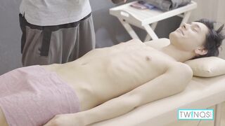 Naughty Masseur Lucas Seduces & Lets Logan Fuck His Tight Butthole!