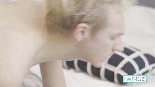 Naughty Teen Twinks Logan And Nico Dildo Fuck And Make Out!