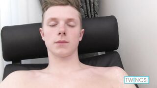 Sexy & Pretty Twink Angel Jacks Off On The Living Room Floor!