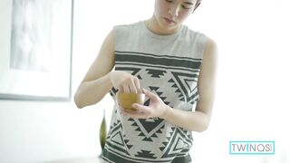 Libidinous Twinks Xander And James Fuck On The Massage Table