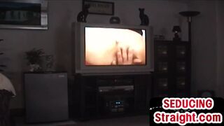 Skinny str8 1st time sucked by gay in homemade private video