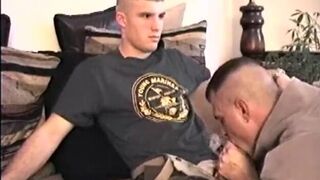 Amateur Straight Boy CJ Serviced in Uniform