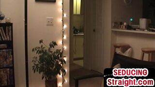 Solo str8 tattooed guy jerks cock for gay vintage solo porn