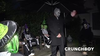 FUCKED BAREBACK FOR the halloween ceremeony with submission