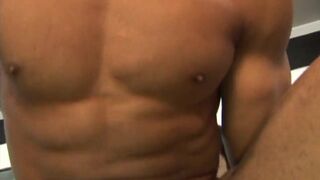 straight boy fucked bareback in public sport room by guy