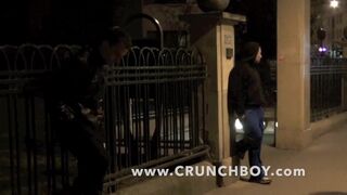 sex witgh sneaker dominaitonin a public subway in paris