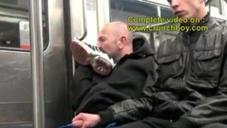 Sex exhin in metro subway in paris