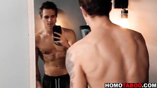 His stepbrother took out his big dick & fucked him