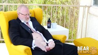 Bear Silver Bear Rusty Mcmann Jerks Off Solo Outdoor