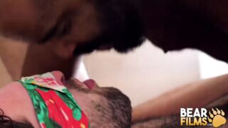 Bear Blindfolded Gay Bear Avi Strider Masturbates Solo