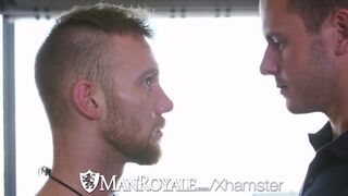 Man Brenner Bolton pounds Damien Michaels tight ass