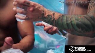 FistingInferno - Isaac X Bound & Teased By Two Muscle Hunks