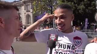 We found so many hot guys! We met this scally guy and he tried to teach us some Welsh!