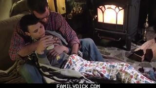 Dick-Special Cabin Trip Turns Sexy between Horny Daddy and Step Son