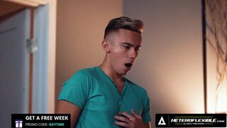Hot - Aroused Twink Carter DelRey Barely Can Take Stepdaddy Drew Sebastian's HUGE Dick