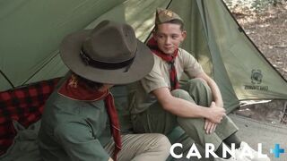 Scout Sexy Scoutmaster ravishes hot twink then fucks him