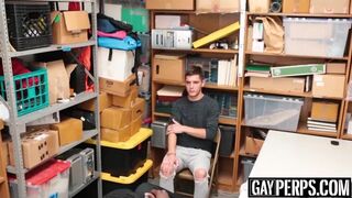 Twink thief starts enjoying his bareback punishment