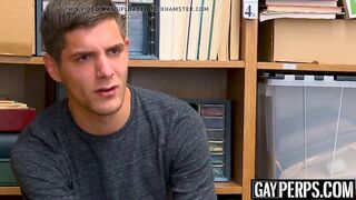 Twink thief starts enjoying his bareback punishment