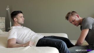 Cute Lotto Winner Has Bareback Fun w Hunk Best Friend