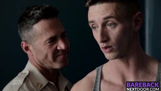 Officer barebacking sexy hung hunk