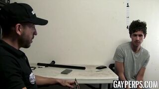 Twink shoplifter rides officer bare to get out of trouble