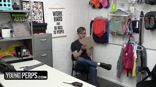 Security Orders Cute Thief To Bend Over The Desk