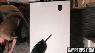 Young shoplifter sucks officers big cock before raw fucking