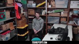 Twink-Security guard barebacks young punk with attitude