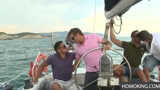 Gay Boat Party Turns into DP Gay Session
