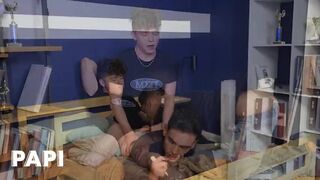 Drake Von Humps Damian Night's Booty While He Studies Making Him Horny For A Quick Fuck - PAPI