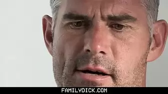 Silver Fox Stepdad Fucks His Nervous Stepson Before His Wedding