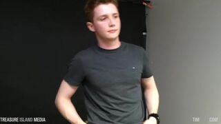 Cute ginger boy: soft moans, hard cock