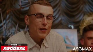 Hoss Kado Sneakily Jerked Off Under Dinner Table, Then Takes Roommates Dick - Honeyguide Pt 2