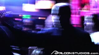 Johnny V Rides Big Black Cock in the Backroom