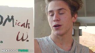 Twunk Painter Rides His Masterpiece's Cock - HotTwink