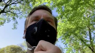 Hot - Social Distanced Jerk Off In Public Park