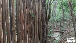 Real DUDES - Tattooed Hunk Amador Bends Over A Rock And Gets Pounded By Muscular Top Marco