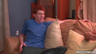 Real Dudes - Skinny lil Ginger twink, gets ass fucked
