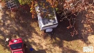 Real DUDES - Tattooed Stud Gavin Taylor Almost Gets Caught Sucking His Friend's Cock In Public